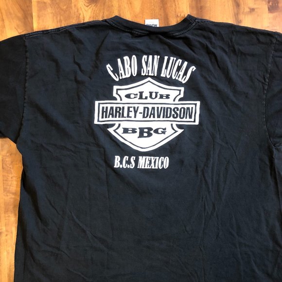 VINTAGE HARLEY DAVIDSON T-SHIRT BLACK XXL - Picture 2 of 4